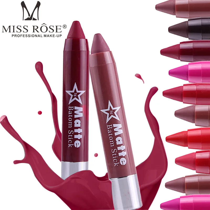 

Lipstick pen 8-color rotating lipstick single color box packaging unique lipstick