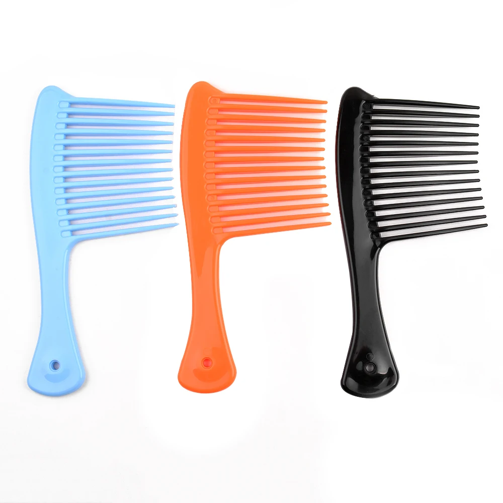 

Private label wide tooth comb long hair magical hair salon household detangle brush for hair plastic comb