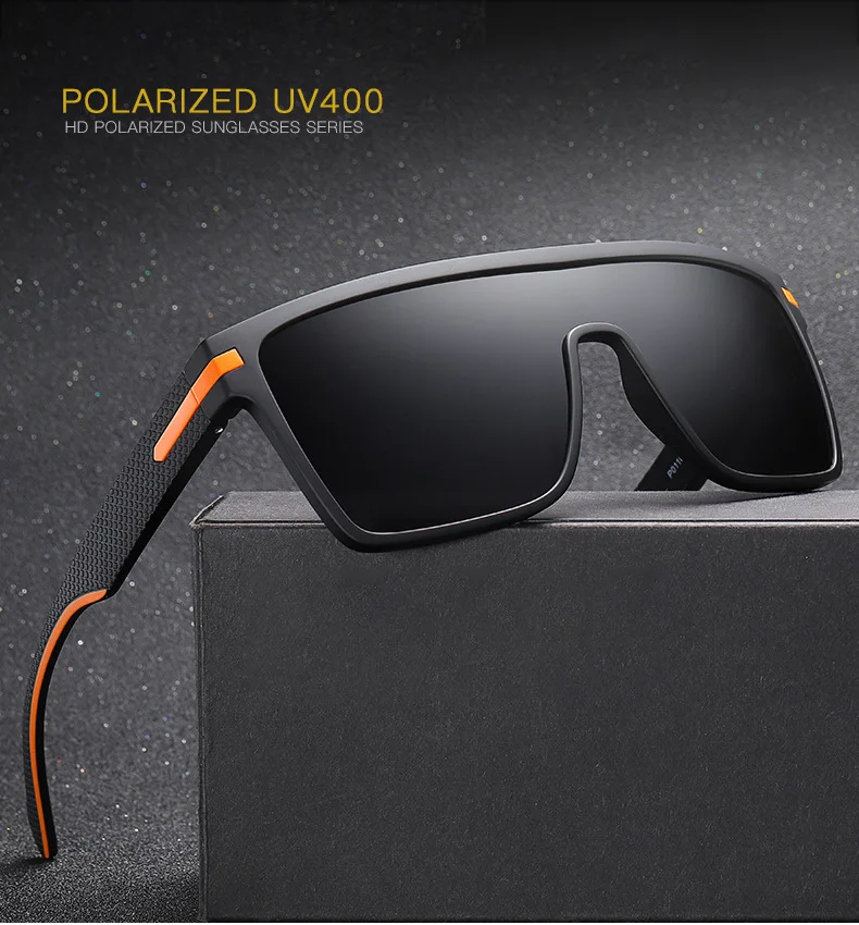 

2022 New Conjoined Large Frame Sunglasses Men's Hot Selling Polarized Sunglasses Driving Outdoor Sunglasses, Differet color for your option