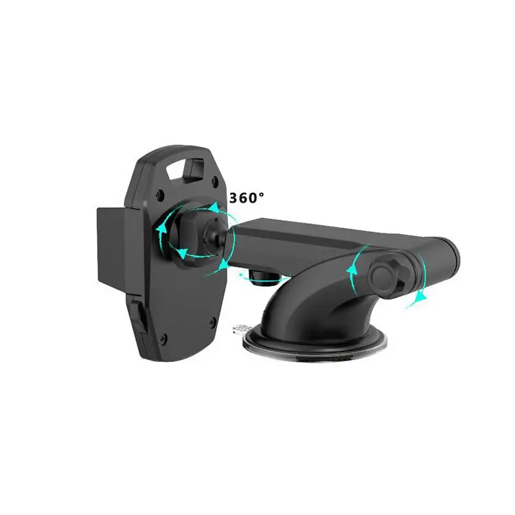 

cell phone holder for car dashboard or vent sy20 clip windshield car holder, Black
