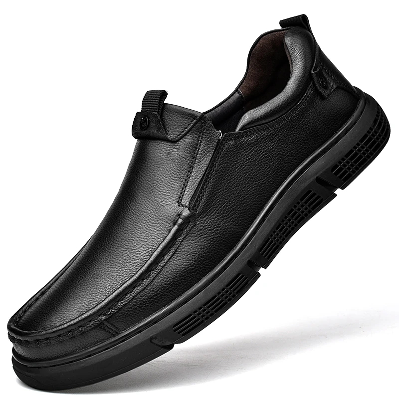 

First Layer Cowhide Hot Sale Full Genuine Leather Slip-on Business Leather Shoes Dress Shoes for Men