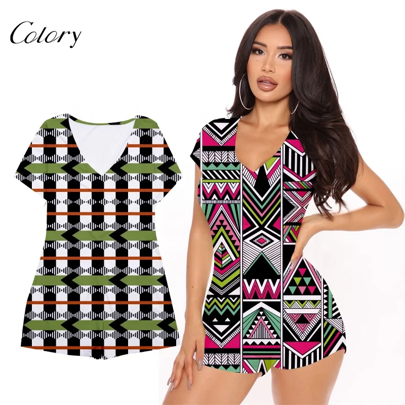 

Colory Sexy 2021 Women Clothing Romper Jumpsuit Women Custom, Picture shows