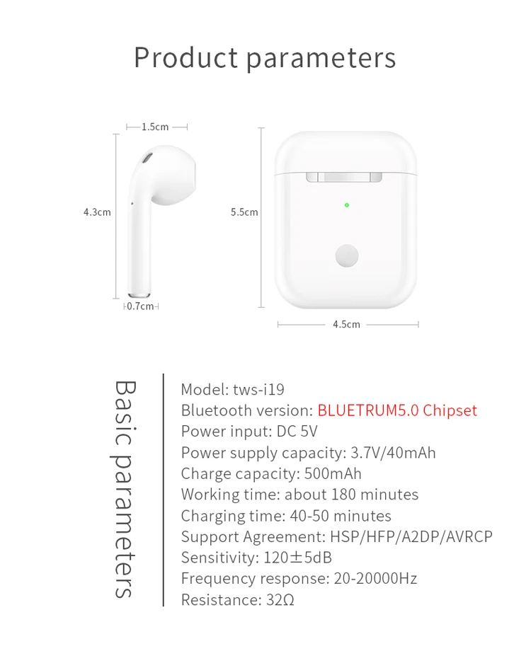 Factory TWS 5.0 Bluetooth Headphone Wireless Earphones Stereo Sweatproof Earbuds - ANKUX.COM