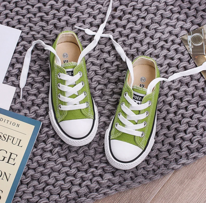 

Children's kids Boys Girls small white shoes casual shoes Canvas parent-child board shoes, Some colors