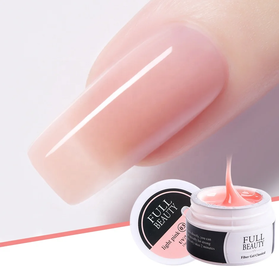 

15ml UV Gel for Extension Nude Pink Clear White Poly Nail Gel Polish Quick Building Acrylic French Tips for Manicure