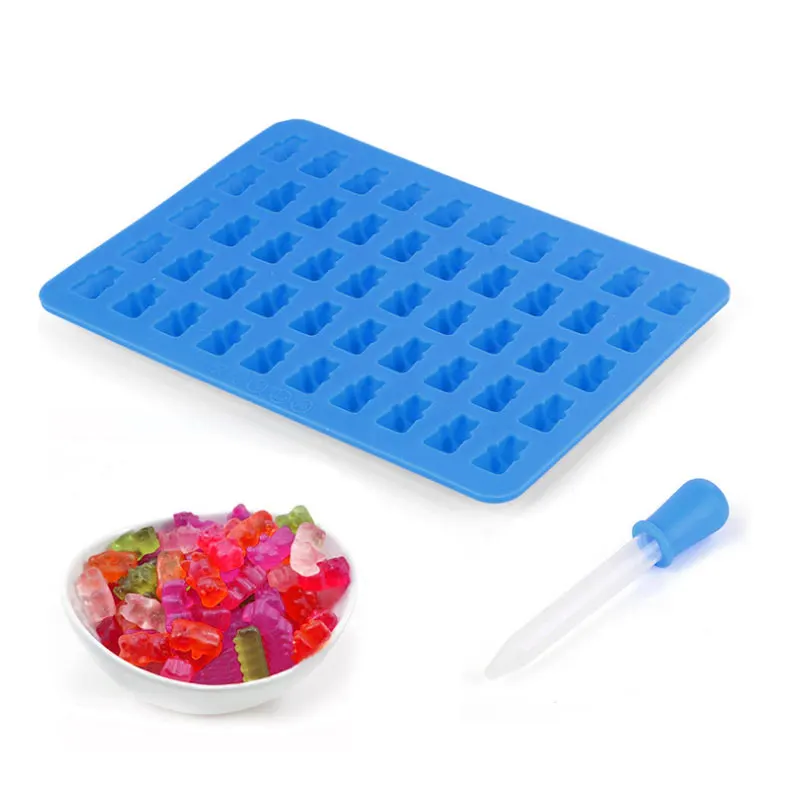 

2021Hot Sale Silicon Molds Set Resin Silicone Candy Baking Mold Gummy Bear Silicone Mold