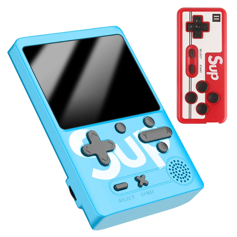 

2021 New Game Console Portable 8 bits TV Sup Game Box 500 in 1 Handheld Retro 3 Inch HD screen Game Console Toy Gift, Black , red ,blue ,green ,pink