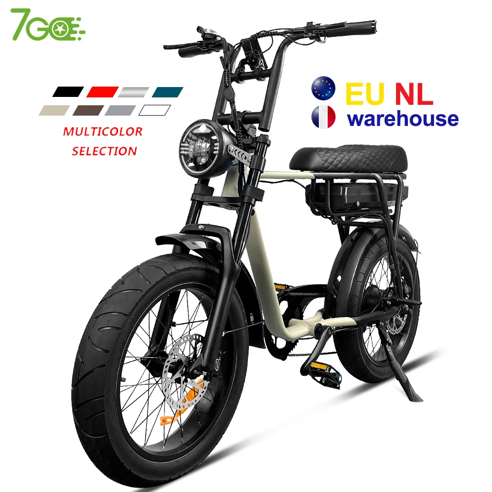 

7Go EB4 EB2 EU USA warehouse Drop shipping 750W 1000W Fat tire off road Electric bike Mountain for Adult vintage Electric bicy