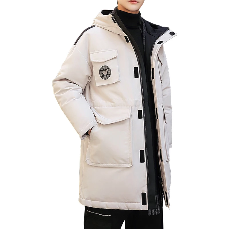 

High Quality Hooded Cotton Coat Thick Warm Puffer Windproof Outwear Custom Long Padded Jacket, Customized color