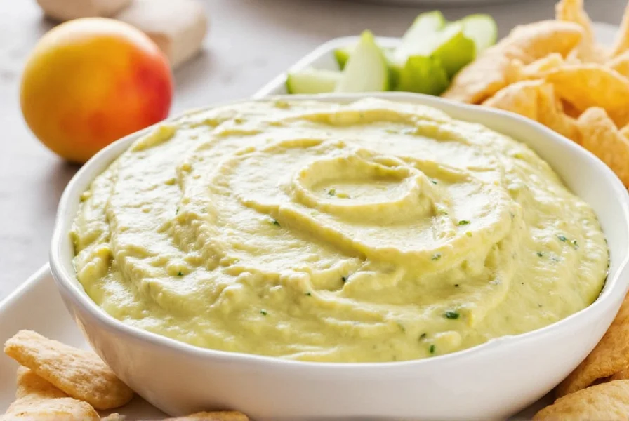 Ranch dip in a bowl with veggies