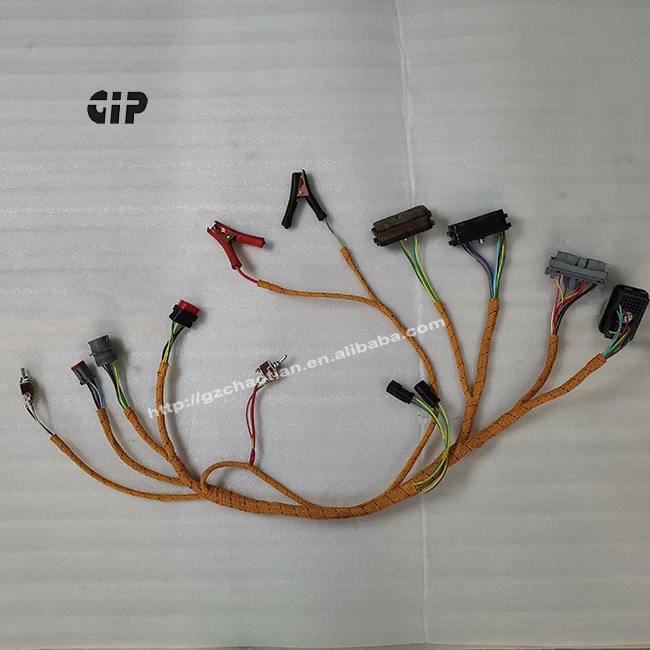 

CAT E320C E320D excavator spare parts C7 C9 C11 C15 engine test harness 381-2499 198-2713 Controller testing wiring