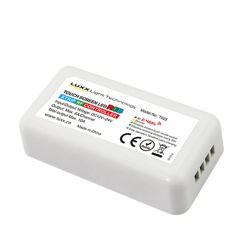 
High Performance RGB Wireless Remote Touch Screen 3 Circuits Dimmers LED Controller 