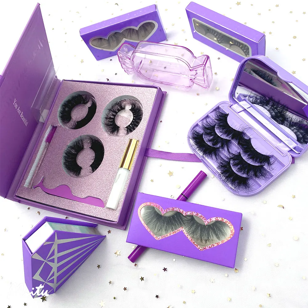 

3D Silk Faux Mink Fake Premium Synthetic False magnetic Eyelashes Natural Volume Eye Lashes Vendor