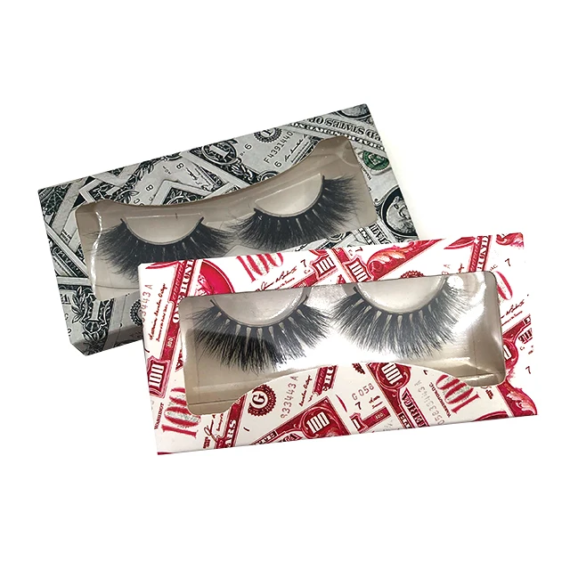 

wholesale vendor Factory price 3D faux mink lahes private label, Black