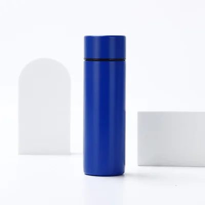 

wholesale straight shape double wall vacuum flask insulated stainless steel sport water bottle with tea filter, Customized color