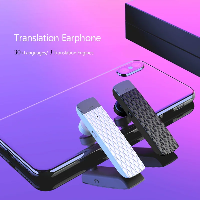 Wireless comfortable wear HiFi sound language translator earphones T2 for mobile sports - ANKUX.COM