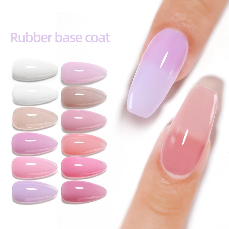 

VENDEENI Free Sample Rubber Base Gel Polish Soak Off UV gel nail polish OEM Customs logo Professnal Nails Base Color Coat