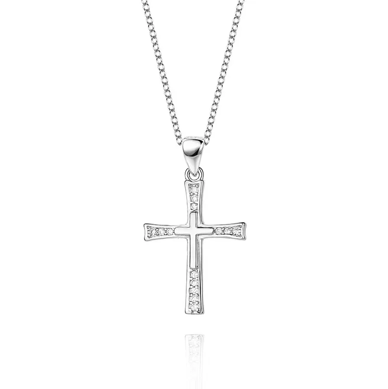 

Fashion Ten Cross Pendant Necklace S925 Silver