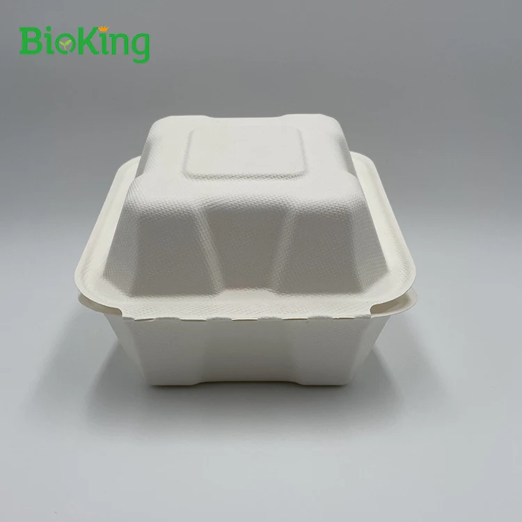 

Factory direct sale Takeaway Box Fast Food Container Cornstarch Container Biodegradable Food Container, Bleached;natural