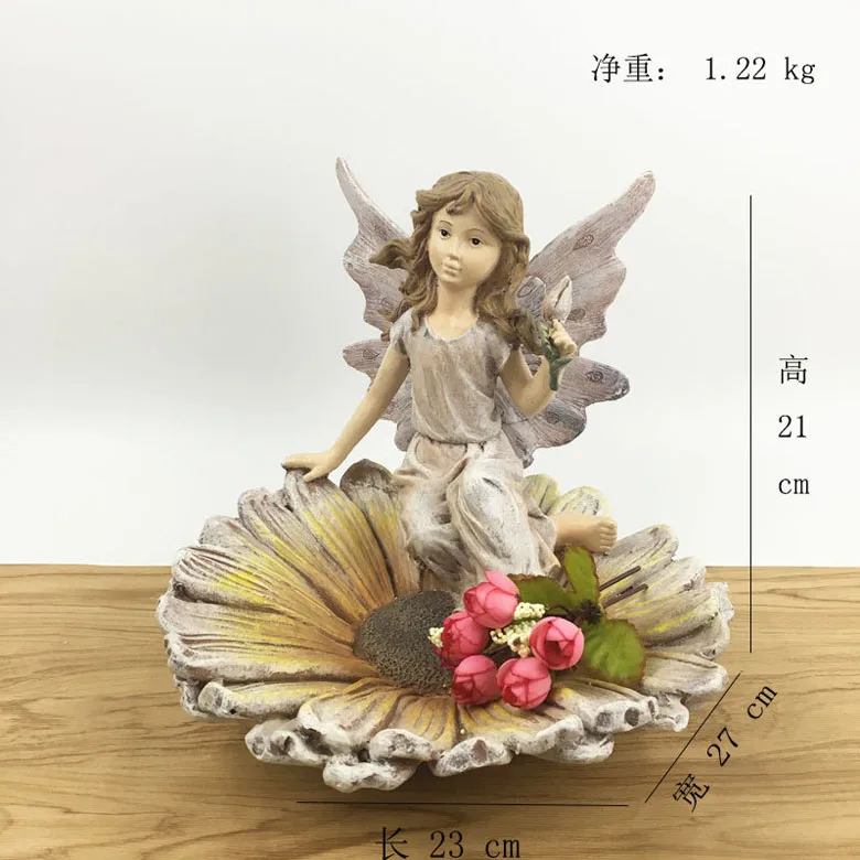 Maceta de flores Forma de alimentador de pájaros Adorno Estatua retro Maceta de flores Forma de alimentador de pájaros Adorno Estatua retro