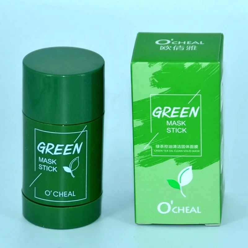 

Amazon hot sale ready to ship dropshipping green tea eggplant face mask stick for face