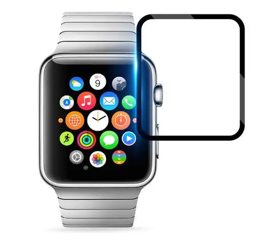

40mm 44mm watch Screen protector full glue black Full Cover Tempered Glass Screen Protector for Apple Watch series 4