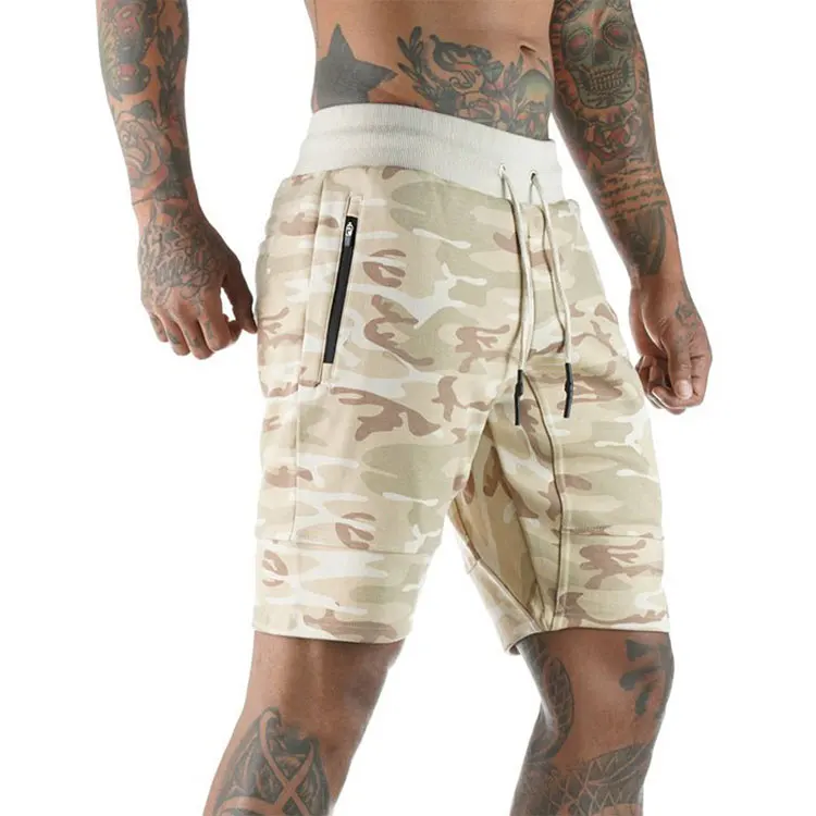 

BaiSheng Hot Selling Mens Camouflage Short Pants High Elastic Waist Pockets Men's Shorts