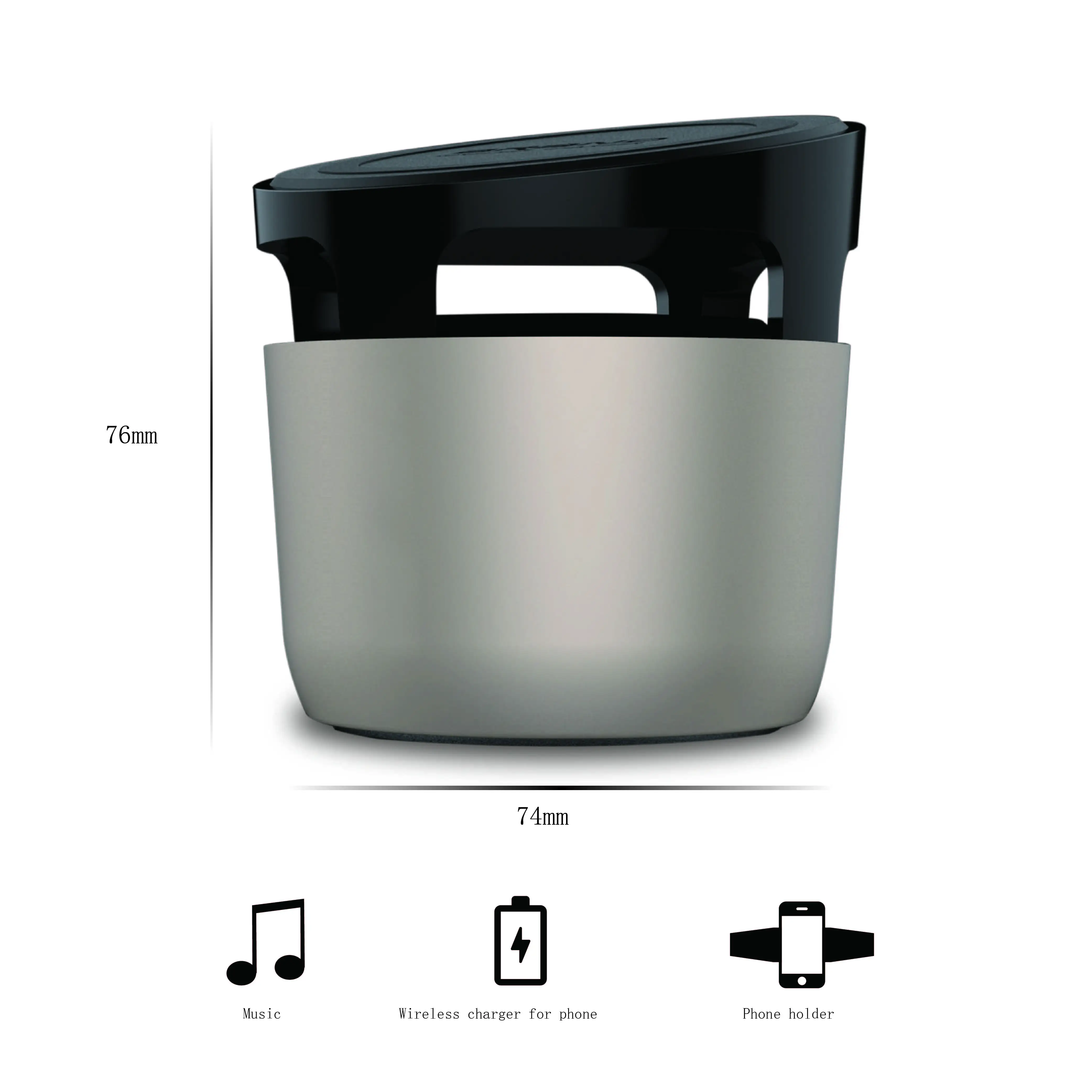 waterproof and wooden bluetooth speaker mini and qi wireless charger for cell phone - ANKUX.COM