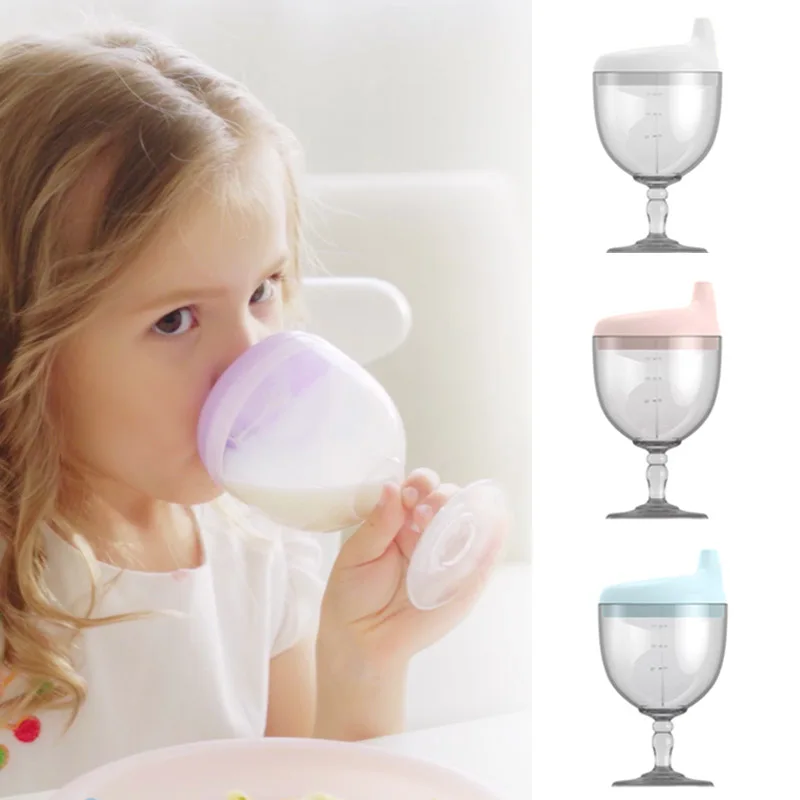 

150ML Baby Goblet Water Bottle Infant Cups with Duckbill Mouth Shape for Feeding Baby Training Milk Cup