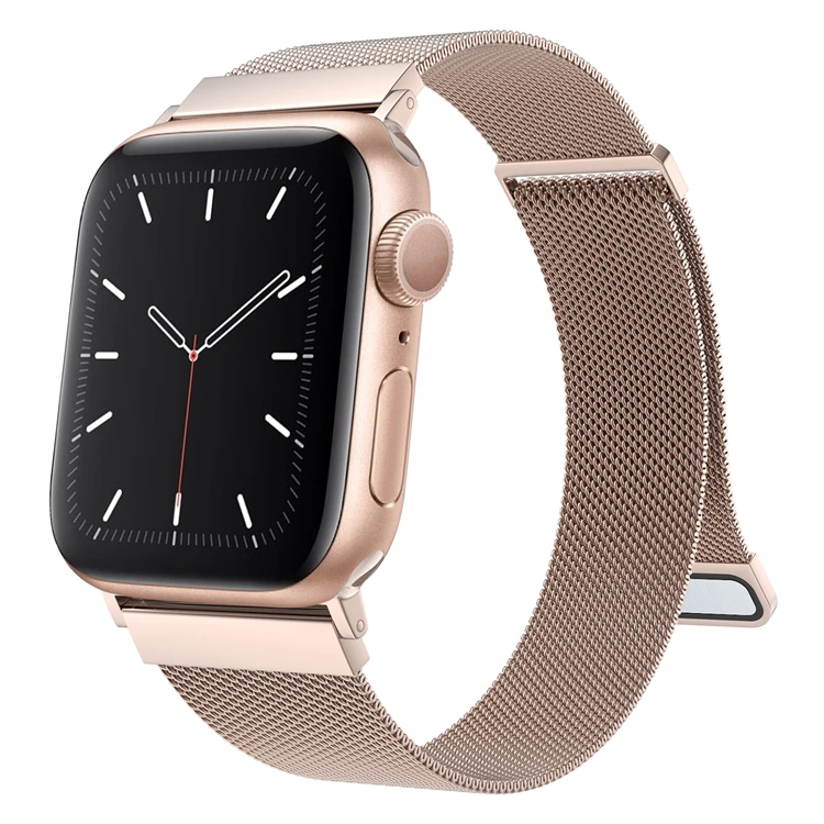 

Milanese Loop For Apple Watch Band 38 40 41 42 44 45mm Women Men/Steel Magnetic Mesh Strap For Iwatch Series 7 6 5 4 3 2 1 Se