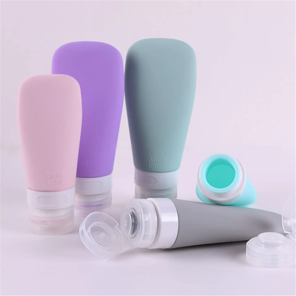 

PF015 60ml 90ml Soft silicone Tubes Empty Cosmetic Cream Emulsion Lotion Packaging Containers Shampoo Shower Gel Packing bottle