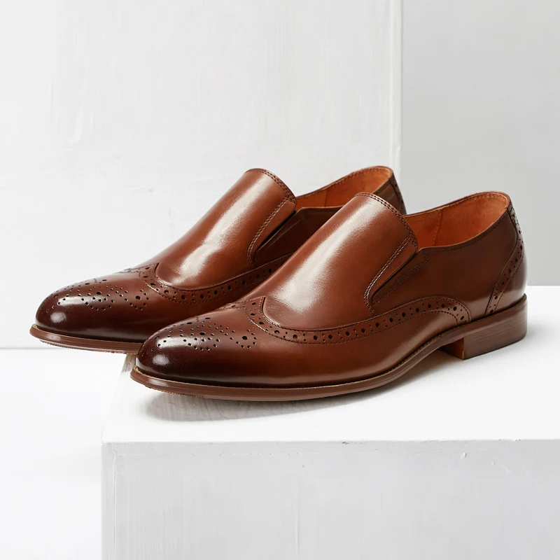 
Hot Sale Slip-On Hand Made italian Genuine Leather Oxford Mens Dress Shoes 