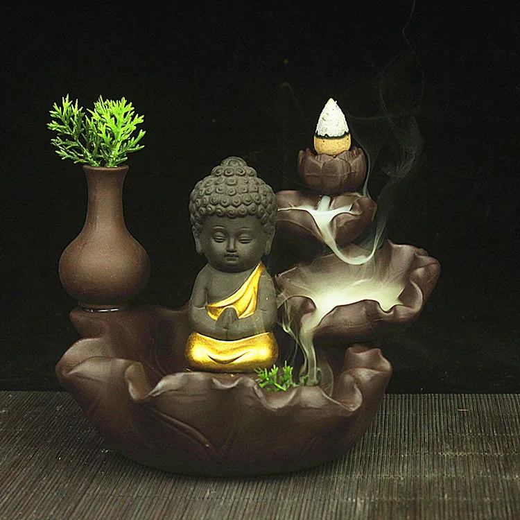 Concrete Incense Burner Portable Lighter Tower Backflow Indian Ramadan