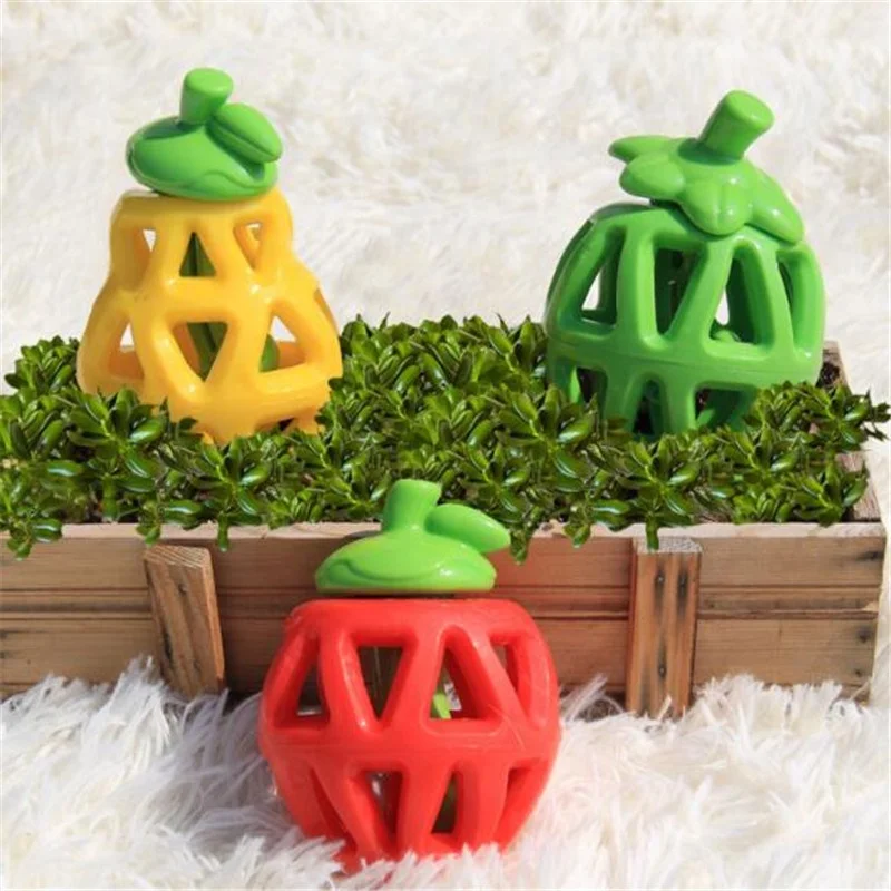 

Cute Mini Fruit Shaped Pet Toys, Green/red/yellow