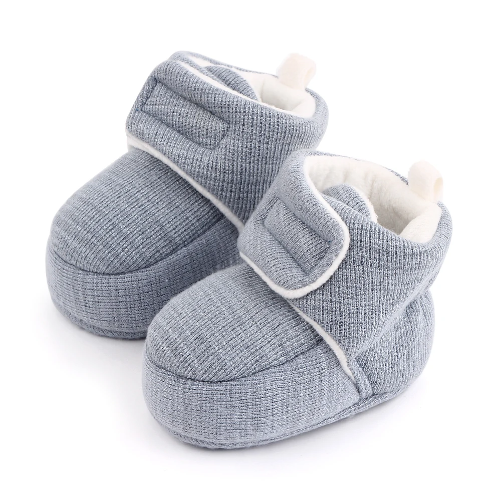 

Wholesale Baby boots warm soft sole baby shoes boy girl, Blue/brown/pink