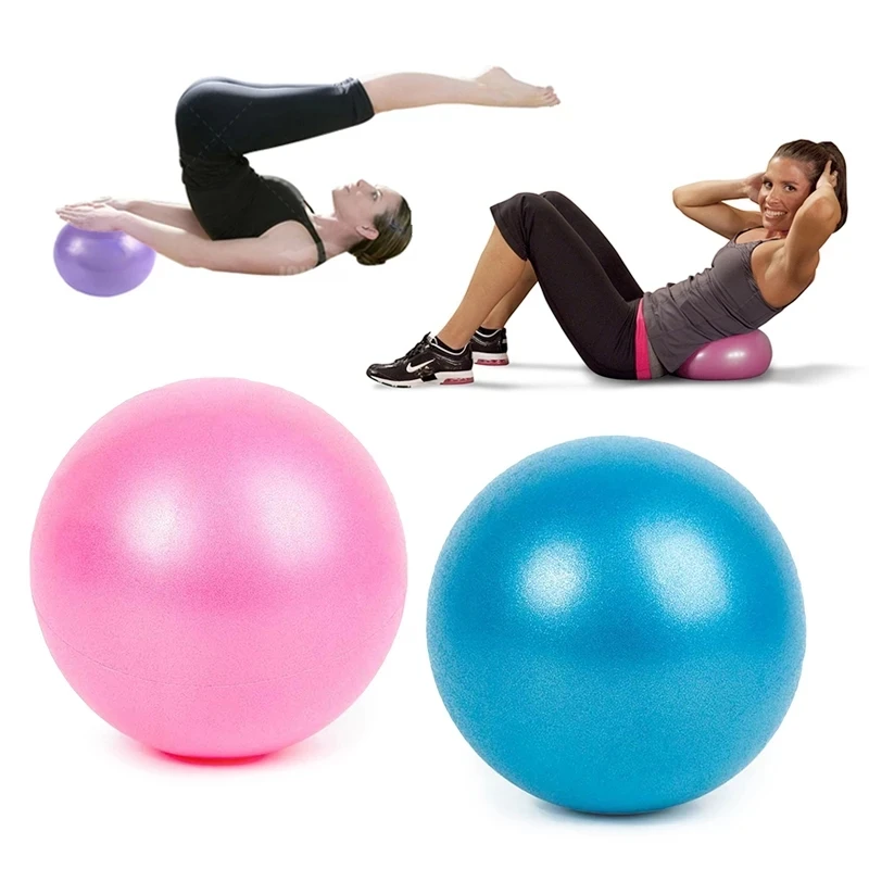 

25CM Exercise Gymnastic Fitness Pilates Ball Balance Exercise Gym Fitness Indoor Training Yoga Ball, Pink, blue, purple, gray