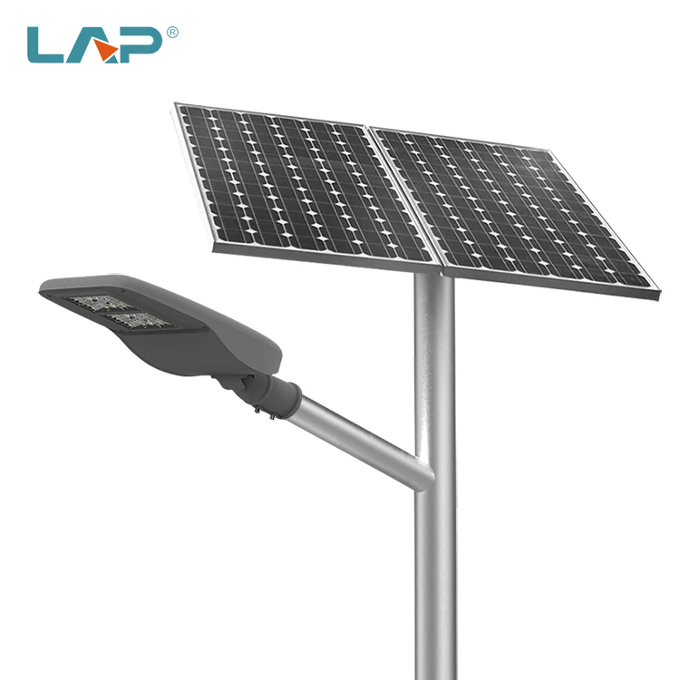 LAP With Inbuilt Batteries Cob Outdoor Waterproof Ip65 30w 60w 80w Led Solar Street Light