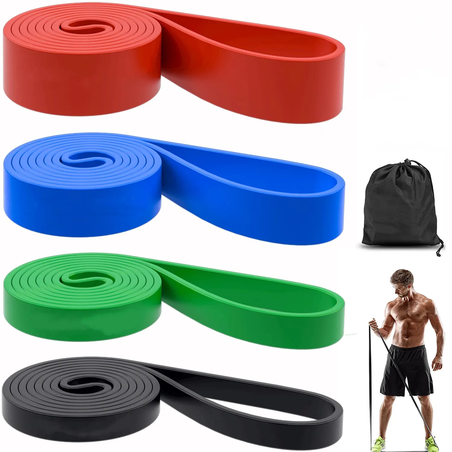 

Best Selling Pull Up Assist Band Strength Bands Custom Fitness Latex Stretch Resistance Bands For Exercise/