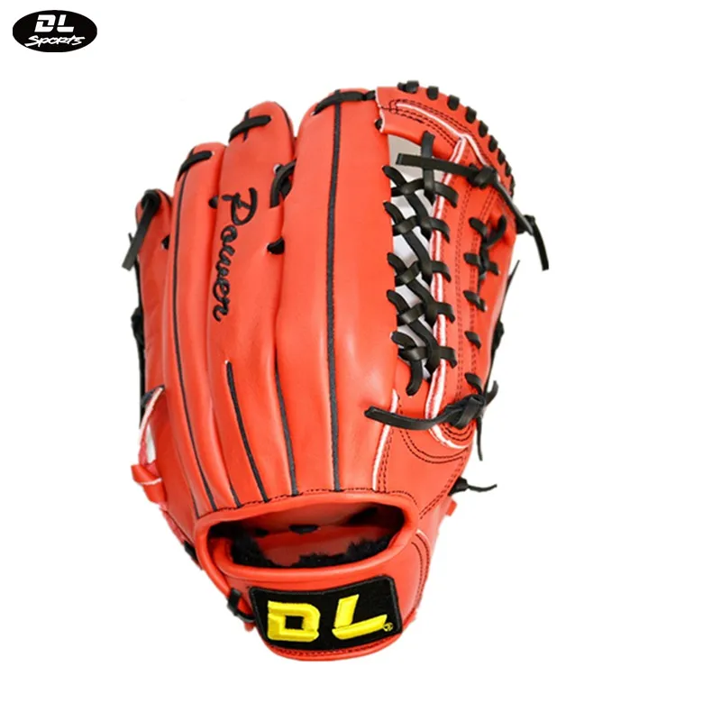 

DL Custom Baseball Gloves Professional Kip Leather High Quality Outfield Gloves 12.75 inch In Stocks, Black /yellow