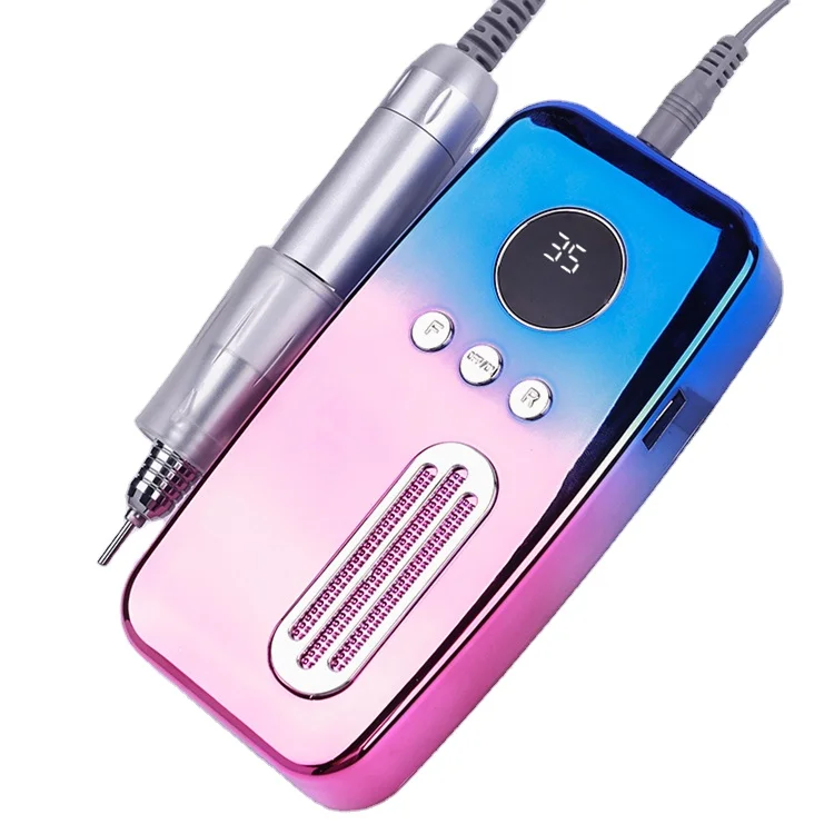

Gradient Color 35000 RPM Nail Drilling Machine Portable Nail Polisher Sander Rechargeable Drill Electric Nail drill