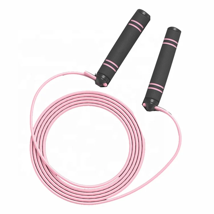 

Custom anti winding eva foam handle jump rope with logo, Black
