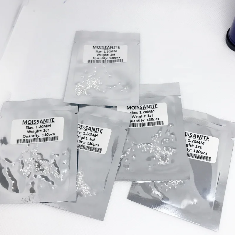 

DEF Color VVS synthetic Moissanite Diamonds round brilliant cut 1ct moissanite gemstone for jewelry making