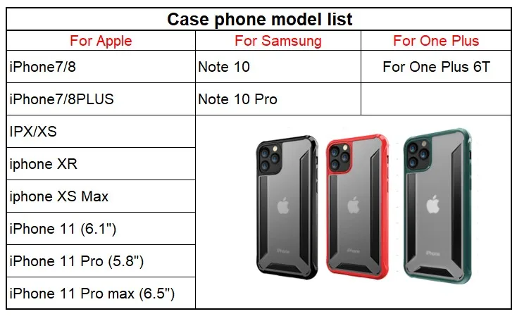 New For iPhone 11 Pro Max Case Hard Shock Proof Cover Hybrid Armor Case