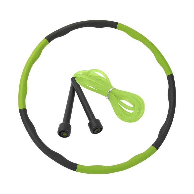 

Multi Coloured Kid Hoola Ring That Never Fall PVC Jump Rope, Green