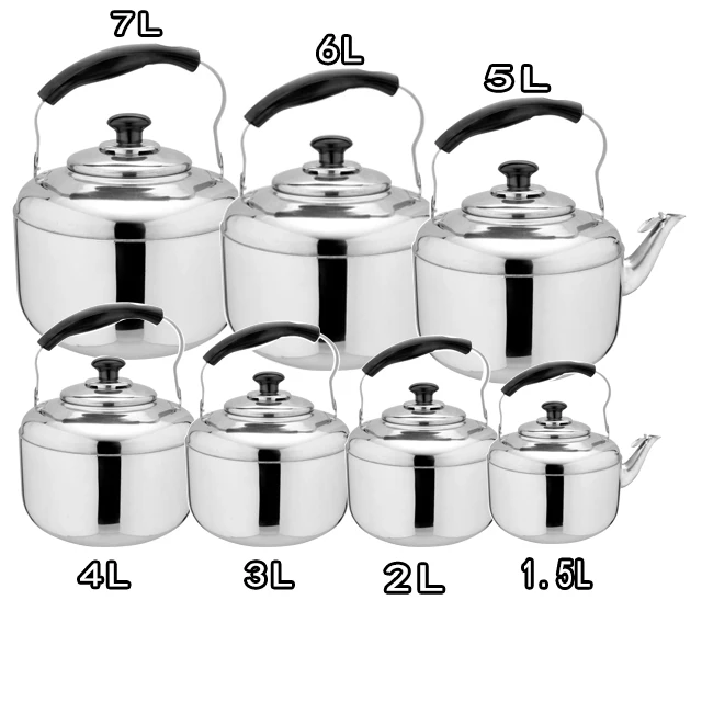 
Stainless steel electric kettle domestic whistle hot kettle/tea kettle 1.5L/2L/3L/4L/5L/6L/7L 