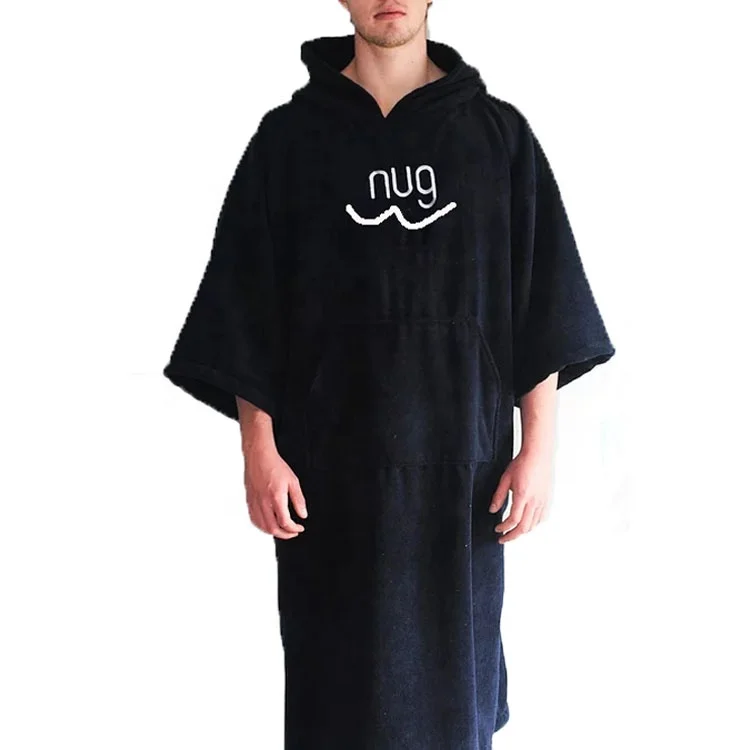 

microfiber adult surf hooded changing poncho towel