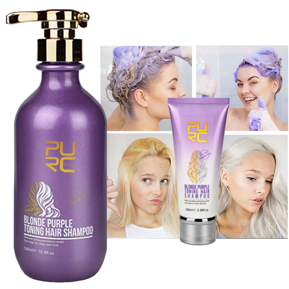 

Factory Direct Sale Daily Use Purple Shampoo No Yellow Anti- brassy Hair Toner Silver Shampoo For Blonde Hair