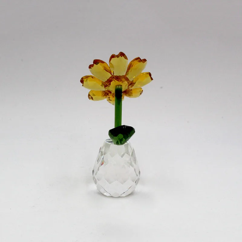 定制豪华彩色水晶花种水晶工艺品