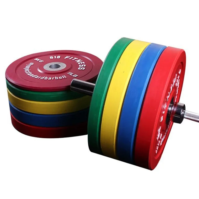 

Most Popular Colorful Fit Weightlifting Rubber Bumper Weight Plate, Picture shows