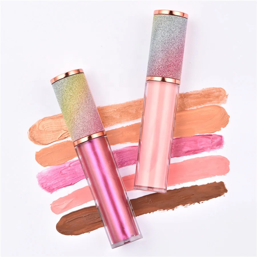 

Colors Glitter Squeeze Tube Lip Gloss Custom DIY Wholesale Private Label Cosmetic No Brand Lipgloss
